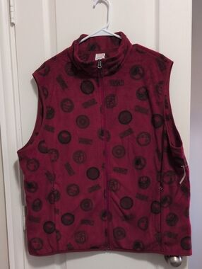 Marvel Red And Black Polar Fleece Vest